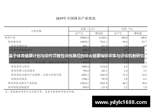 基于体育健康计划与动作灵敏性训练路径的综合健康指标采集与评估机制研究